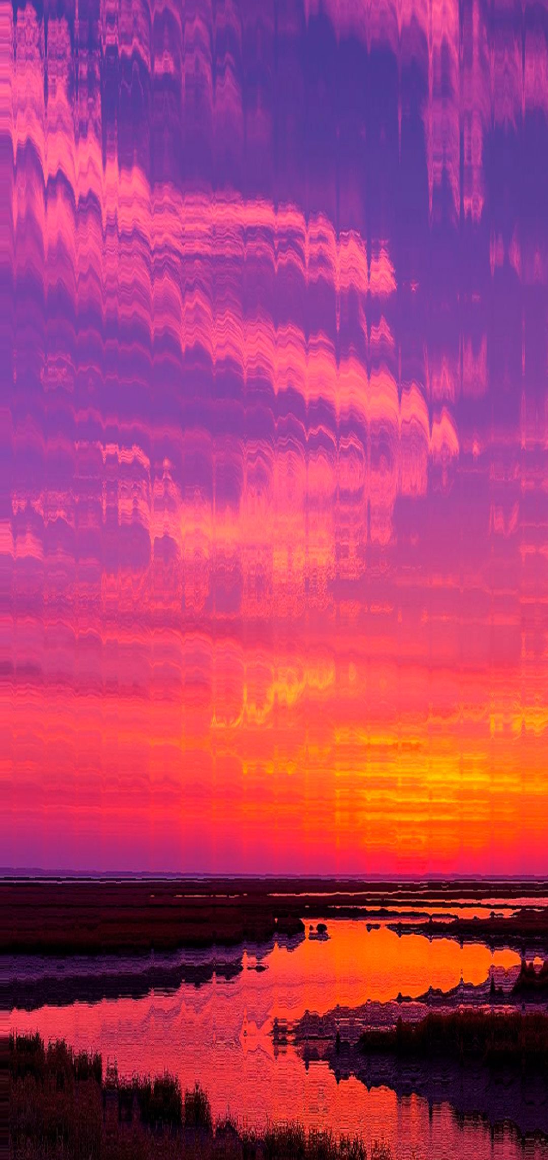 Luz do pôr do sol em efeito glitch, assinatura visual da FOS.co